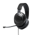 JBL Quantum 100 - Black - Wired over-ear gaming headset with flip-up mic - Hero